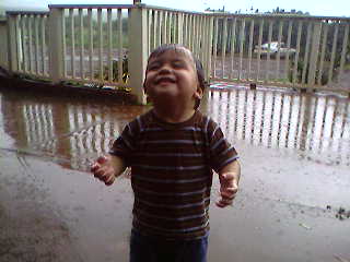 Elias in the Rain